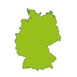 Umriss Deutschlands